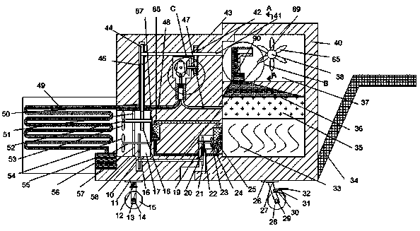 Heat dissipation device for big data equipment