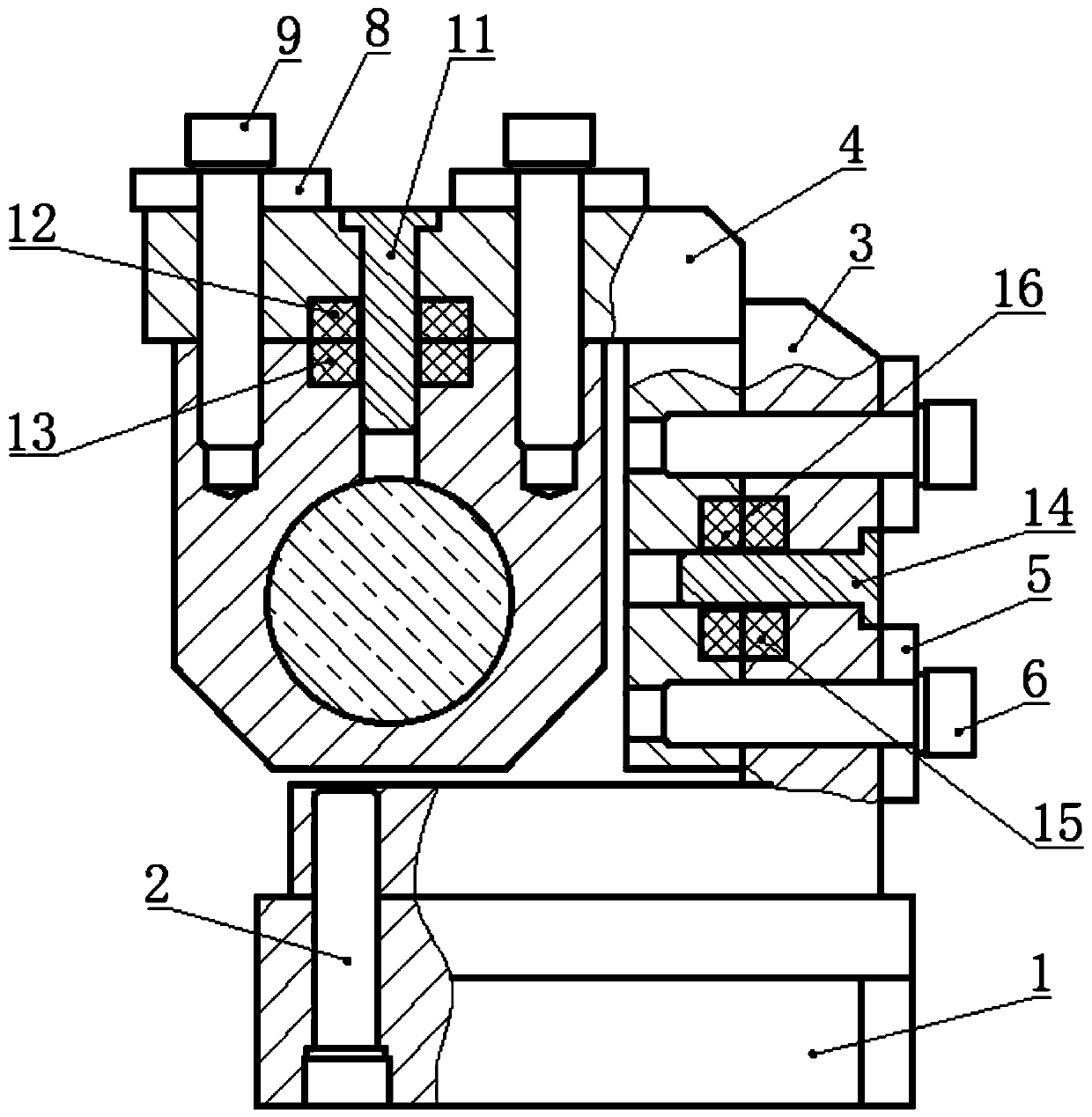 Three-degree-of-freedom laser mirror adjusting device