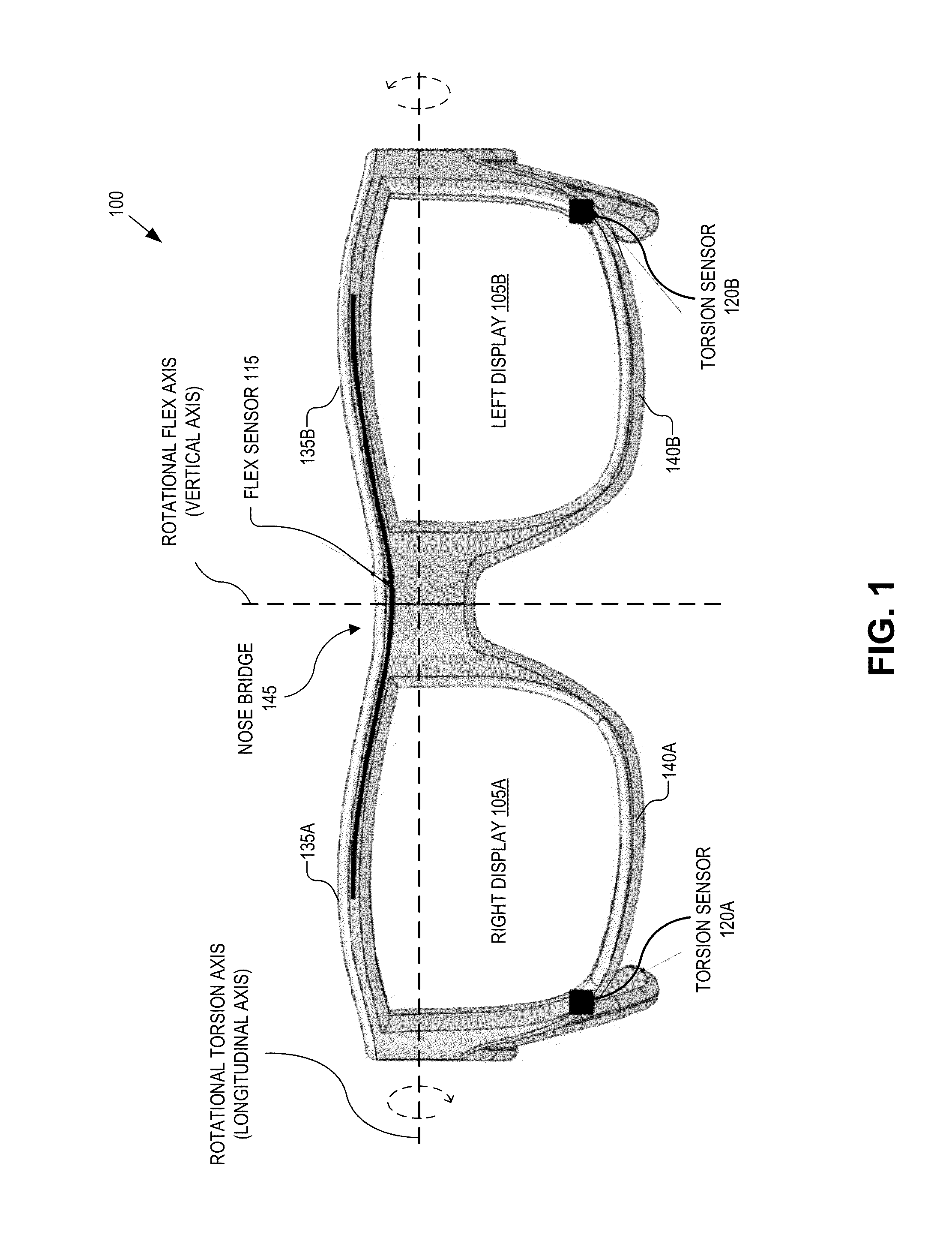 Head mounted display with deformation sensors
