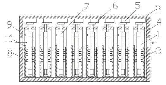 Electric worm type laser radar echo spectrum separator