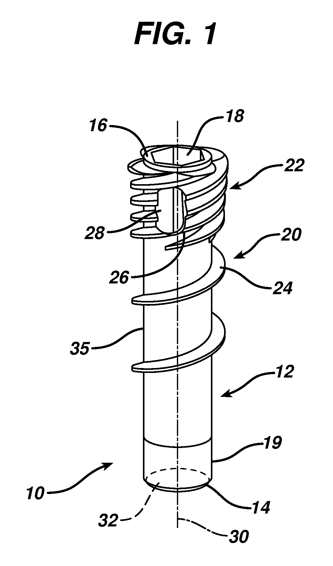 Knotless suture anchor and driver