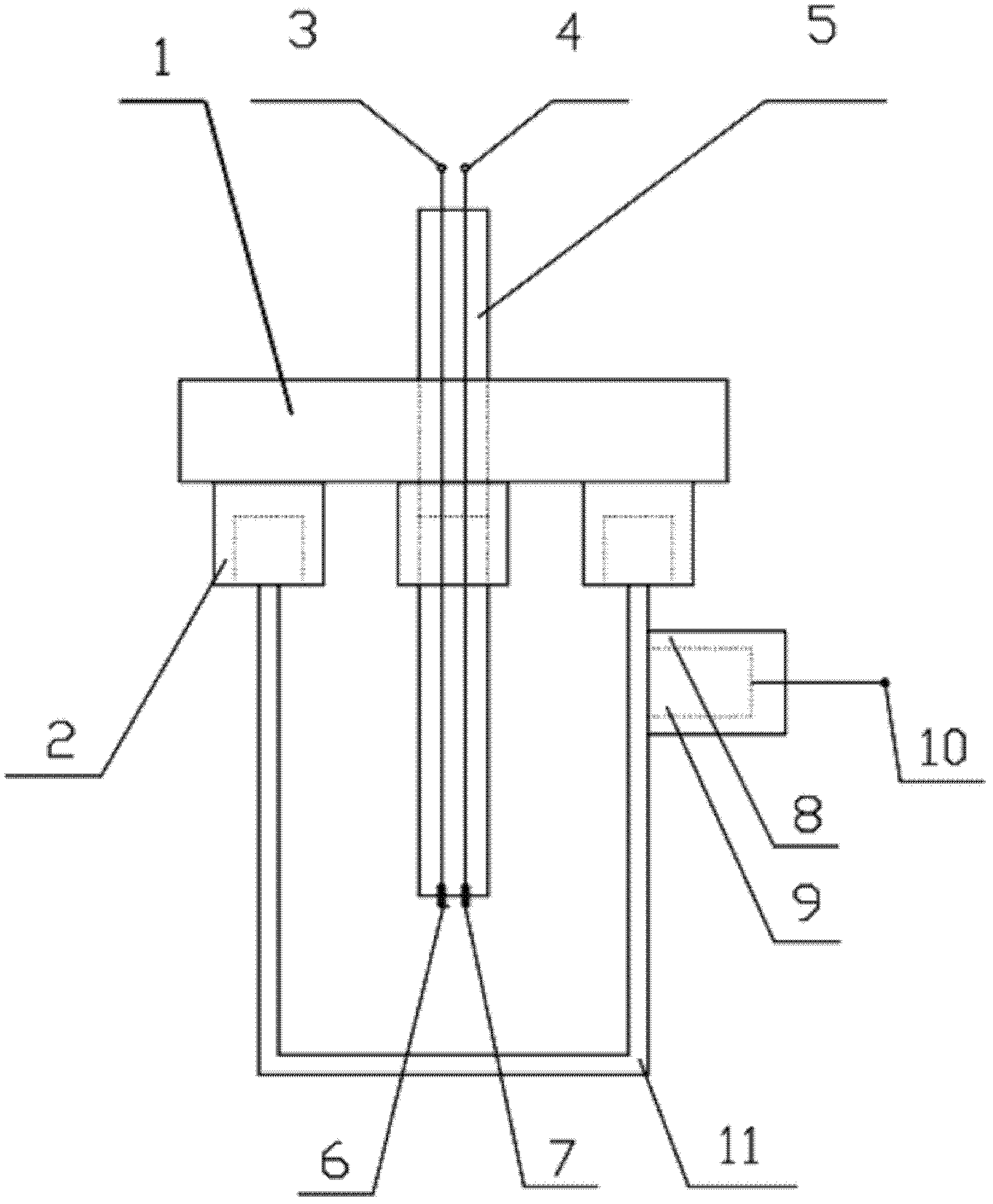 Sensor for measuring corrosion of inner wall of metal tank body and monitoring method