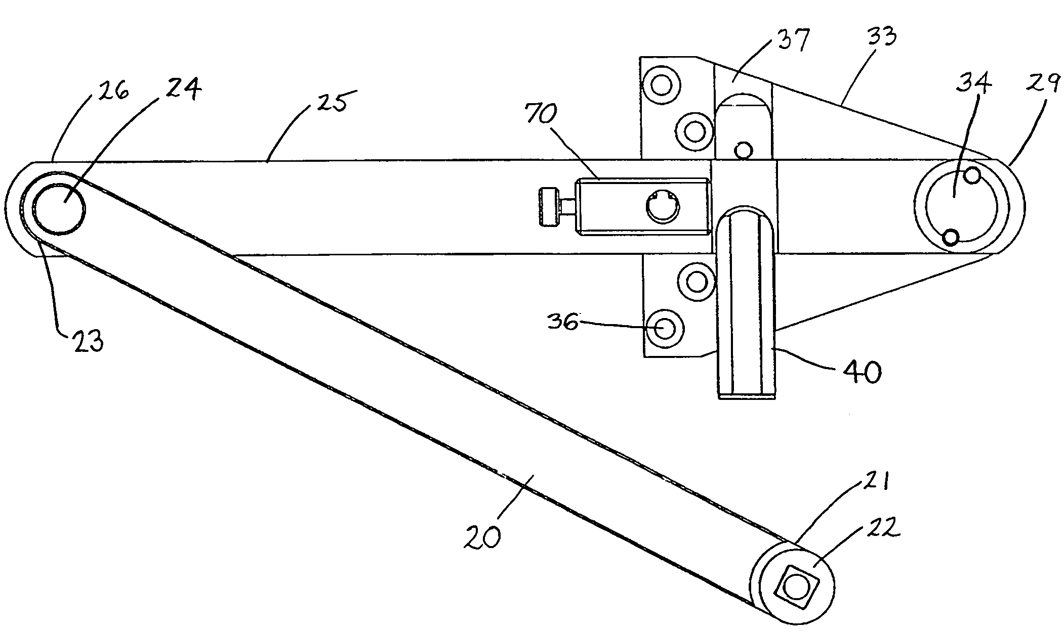 Closer arm assembly for an automatic door closer
