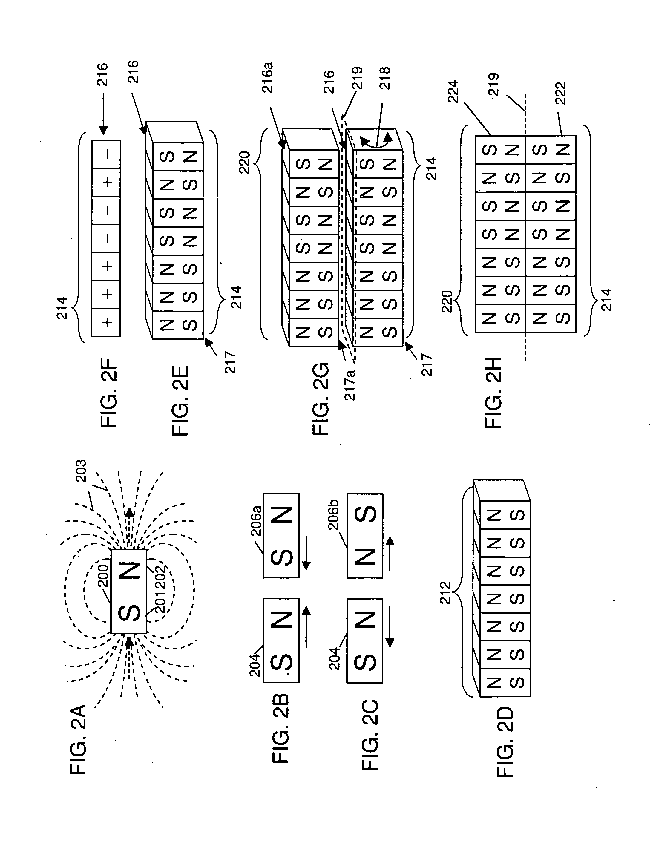 Coded Linear Magnet Arrays in Two Dimensions