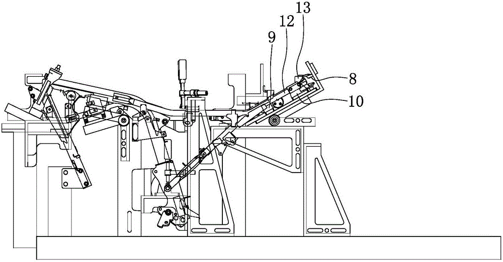 Tail positioning device for motorcycle frame welding tool