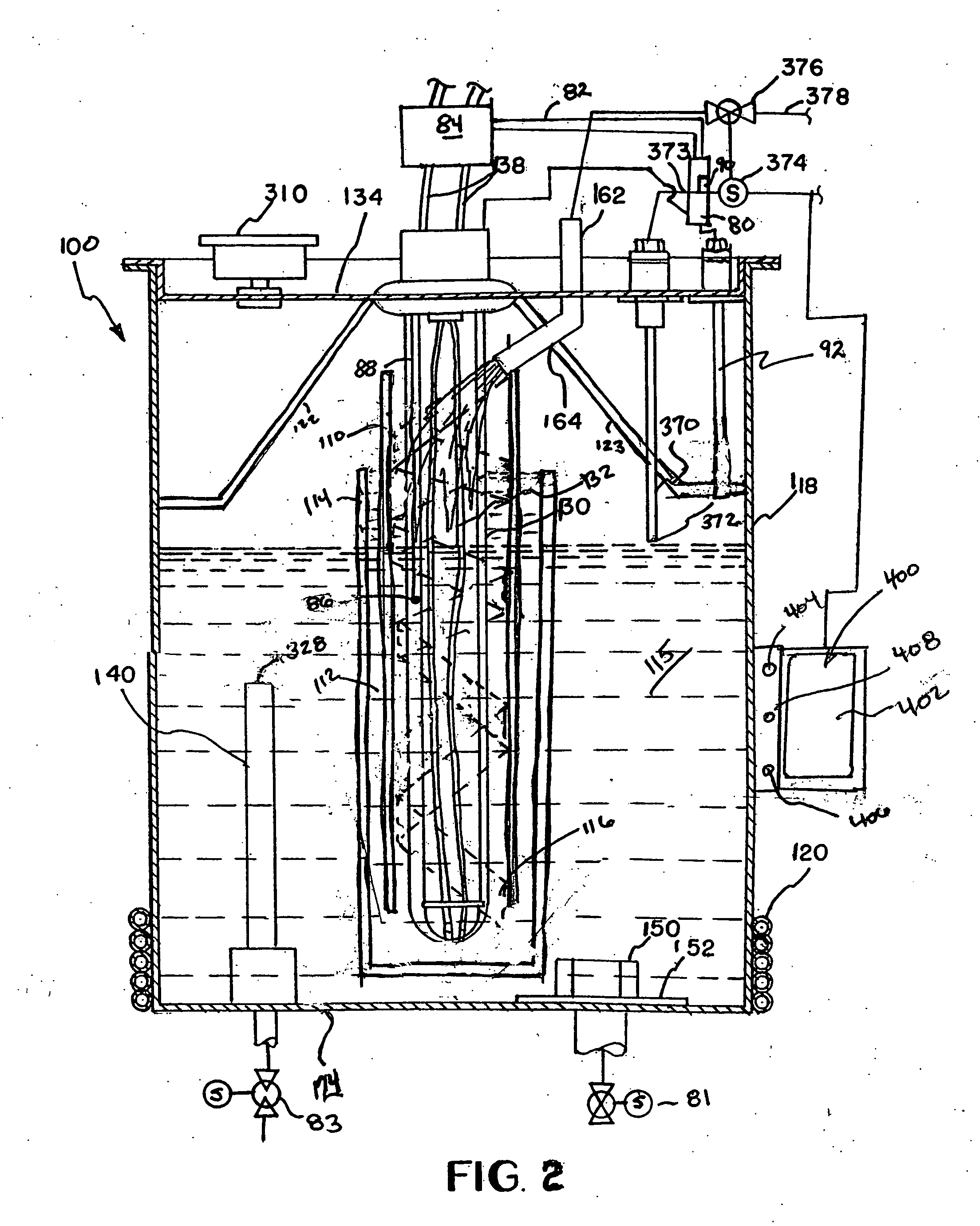 Treated water dispensing system