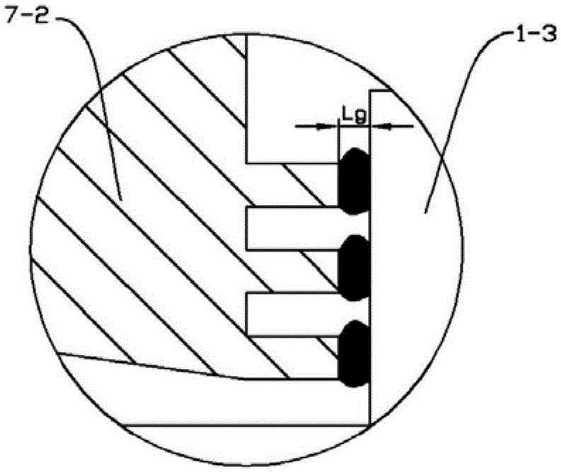 A sealing device for improving the pressure resistance and sealing reliability of magnetic liquid sealing