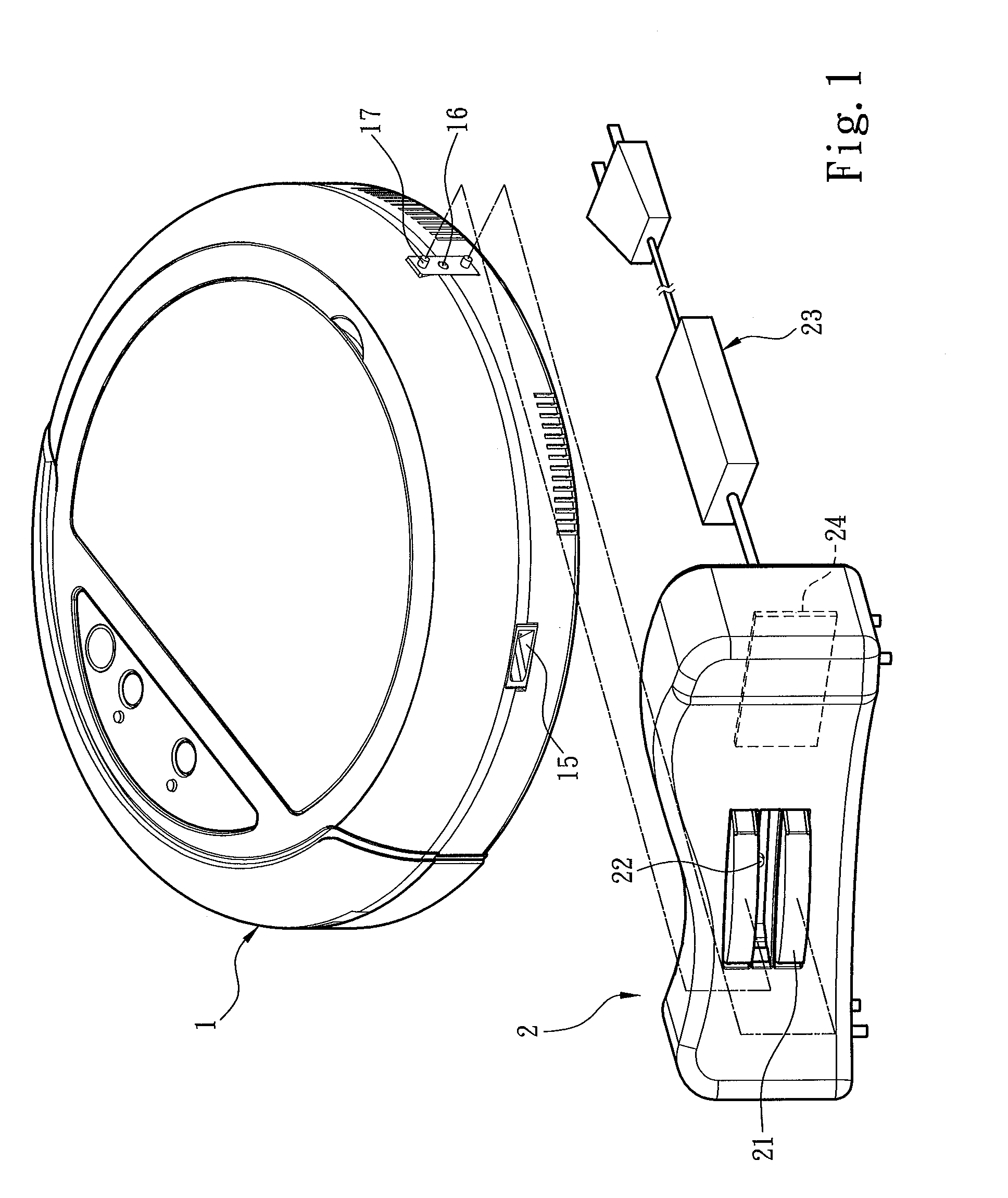 Automatic homing and charging method for self-moving cleaning apparatus
