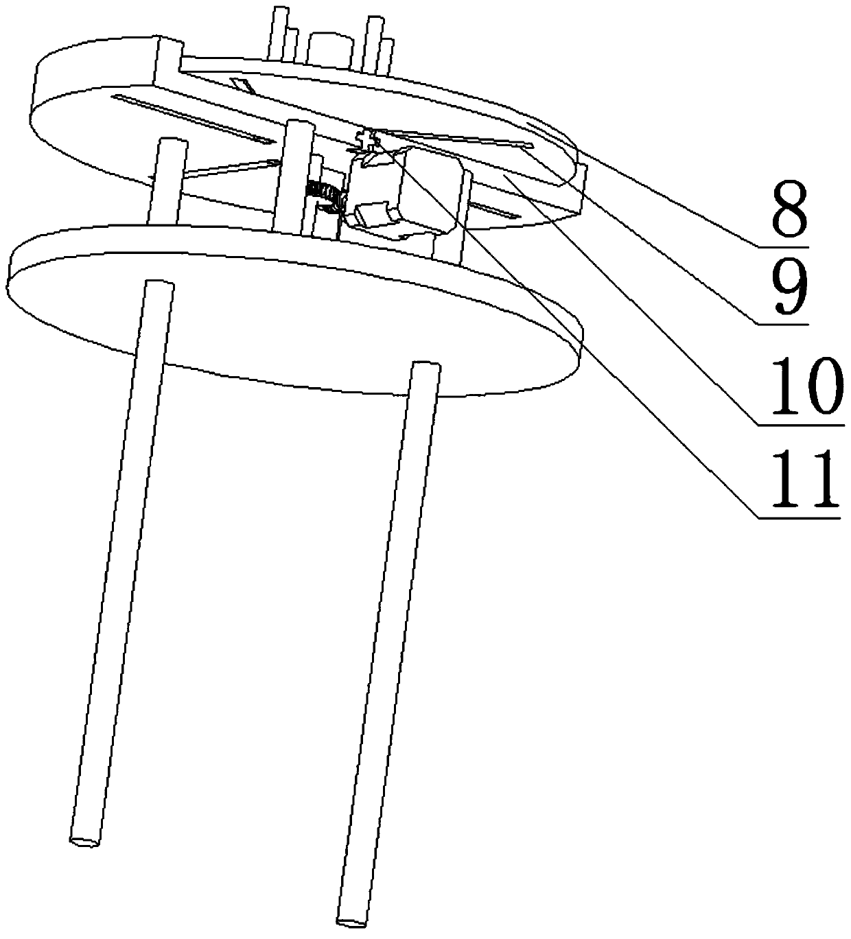 Device for treating residual rubber of bicycle hub