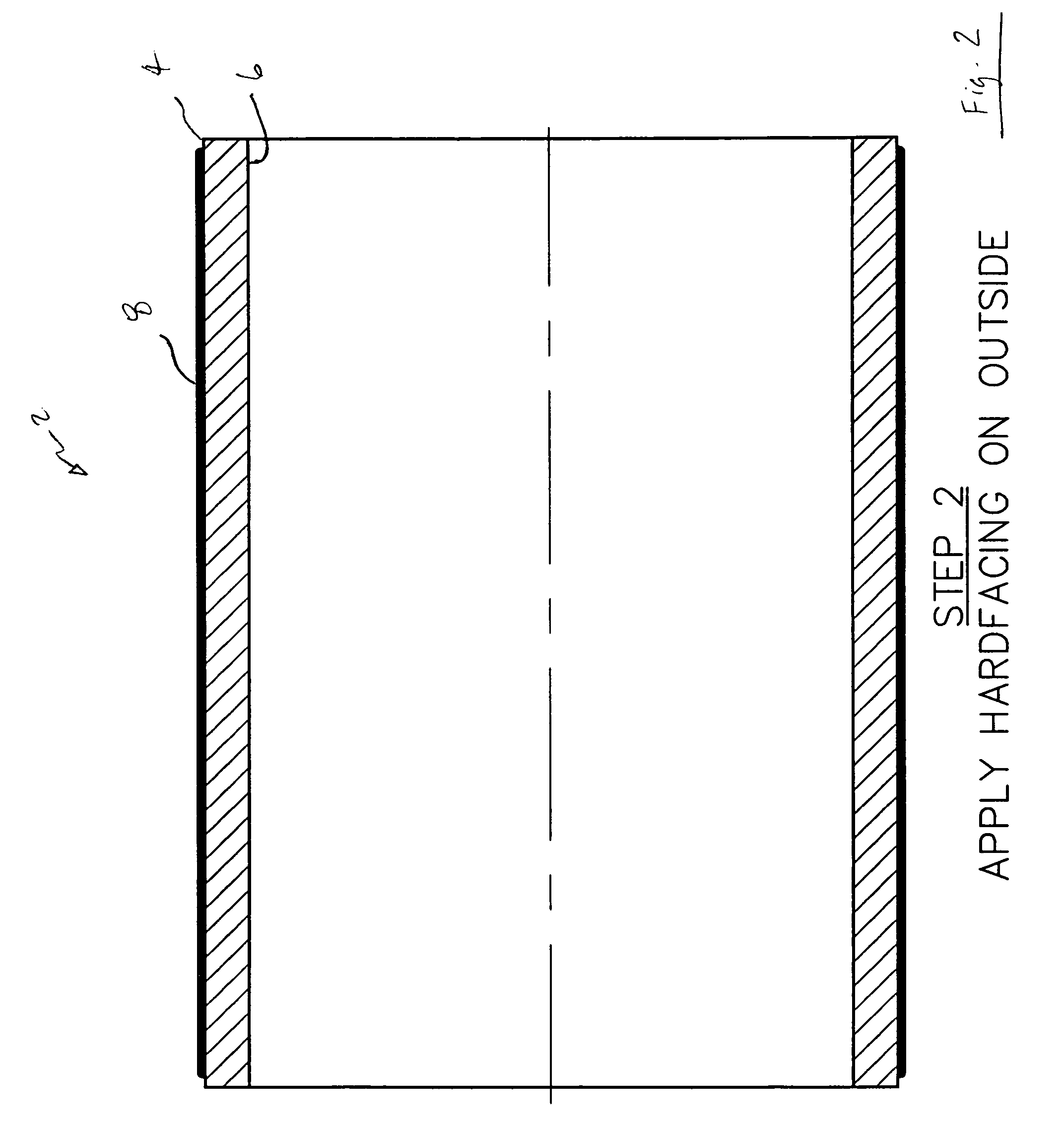 Process for manufacturing a bearing