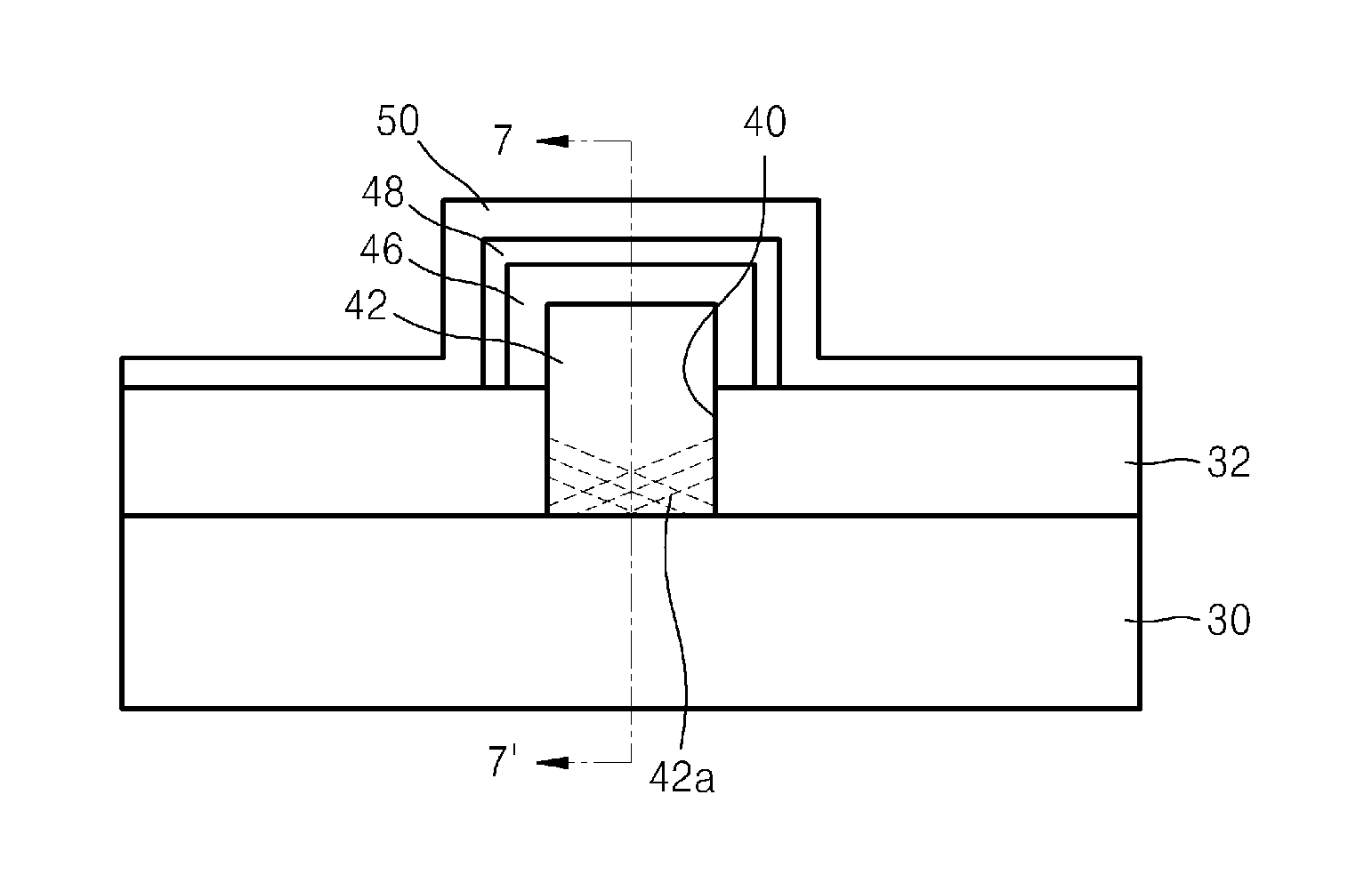 Semiconductor device including a gate electrode on a protruding group III-V material layer and method of manufacturing the semiconductor device