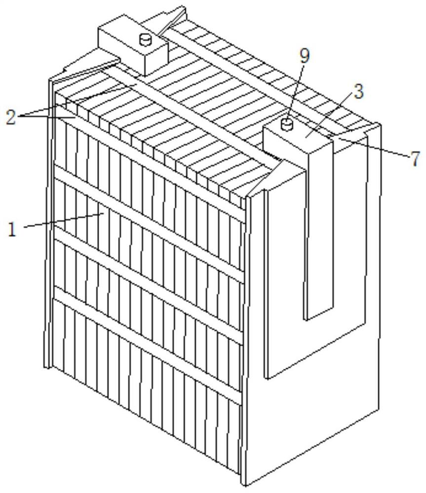 Stacked battery and production method of stacked battery