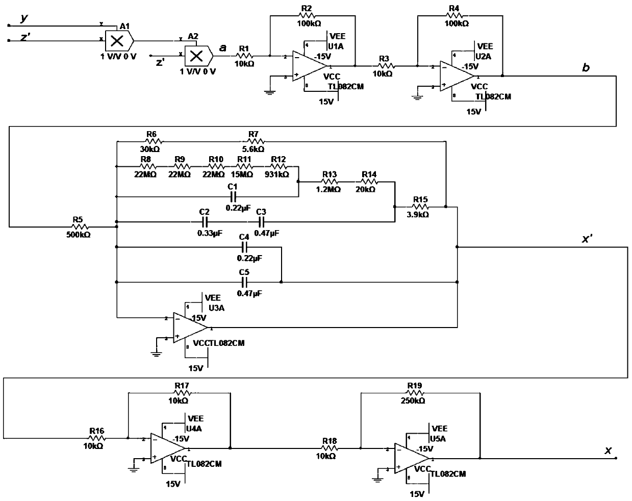 A Fractional Order Nonlinear Chaotic System Circuit