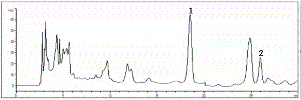 Method for measuring contents of protocatechuic acid and protocatechualdehyde in Yi Xue'an particles