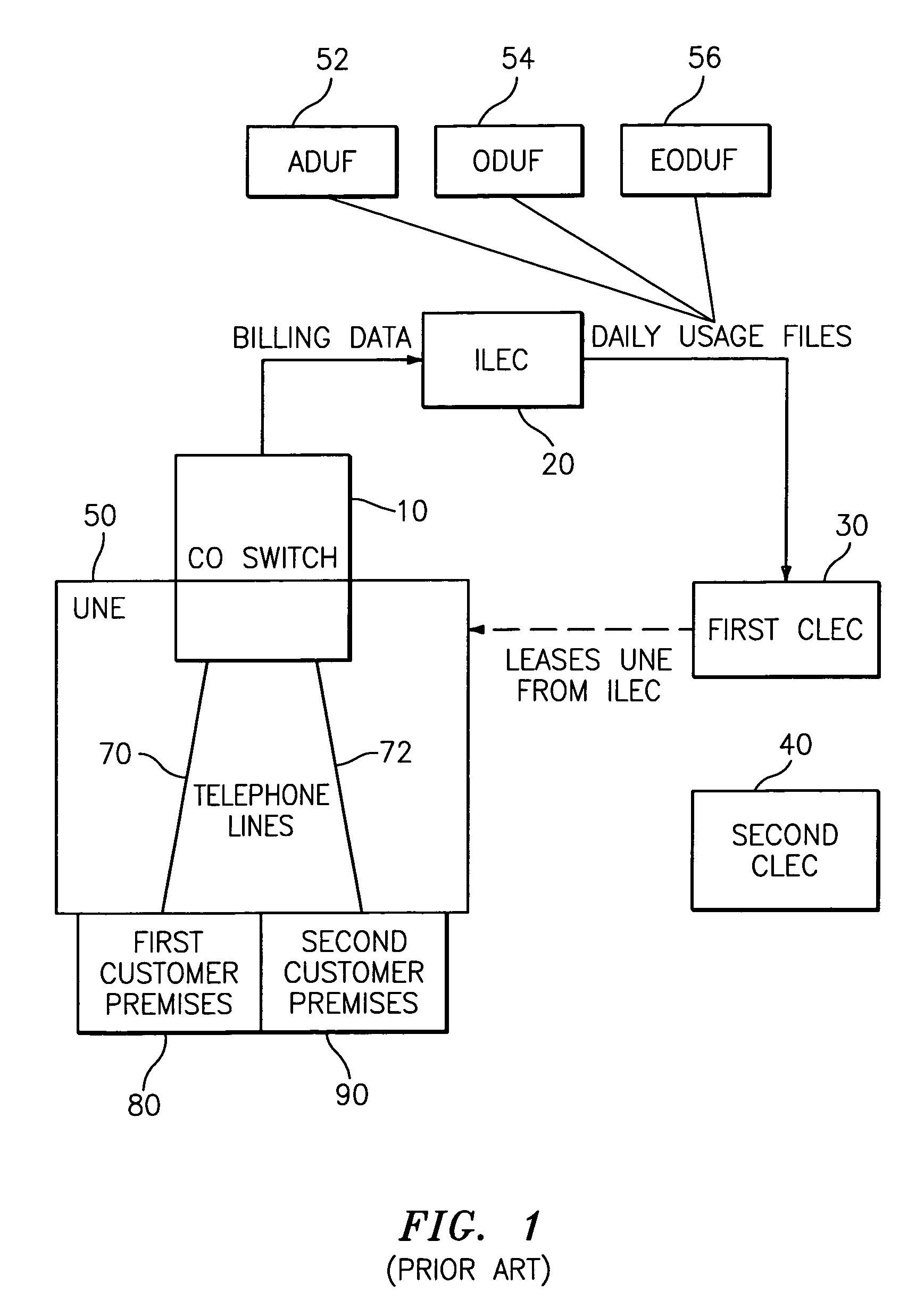 Methods, systems, and computer programs for generating a billing statement from detailed usage file records