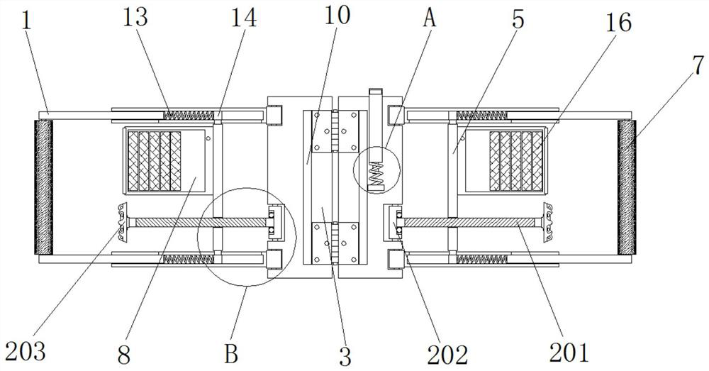 Folding type cloth winding intelligent anti-vibration and anti-wrinkling device based on water jet loom