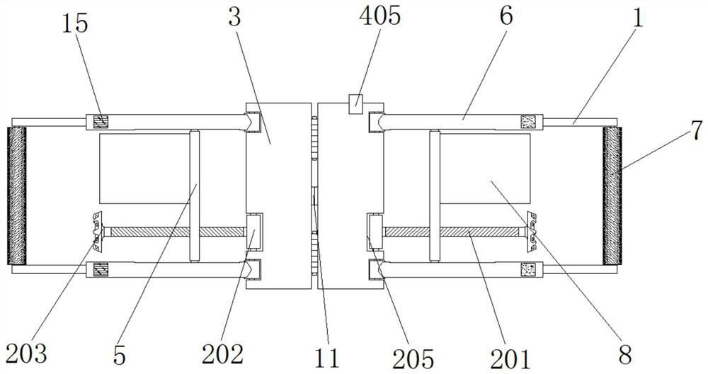 Folding type cloth winding intelligent anti-vibration and anti-wrinkling device based on water jet loom