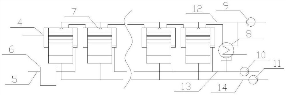 Modular solar heat collection and sea water desalination driving system and operation method