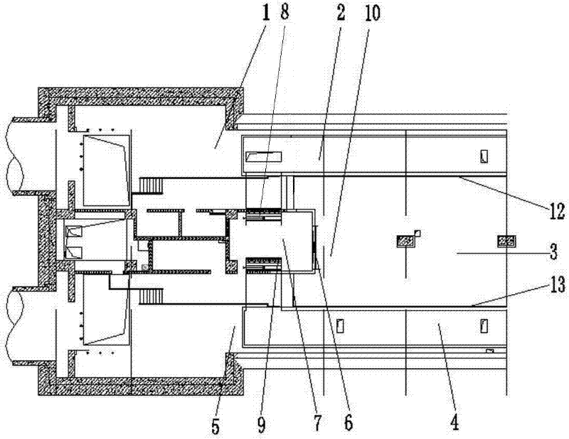 Fume exhaust layout structure for subway platform and screen door system