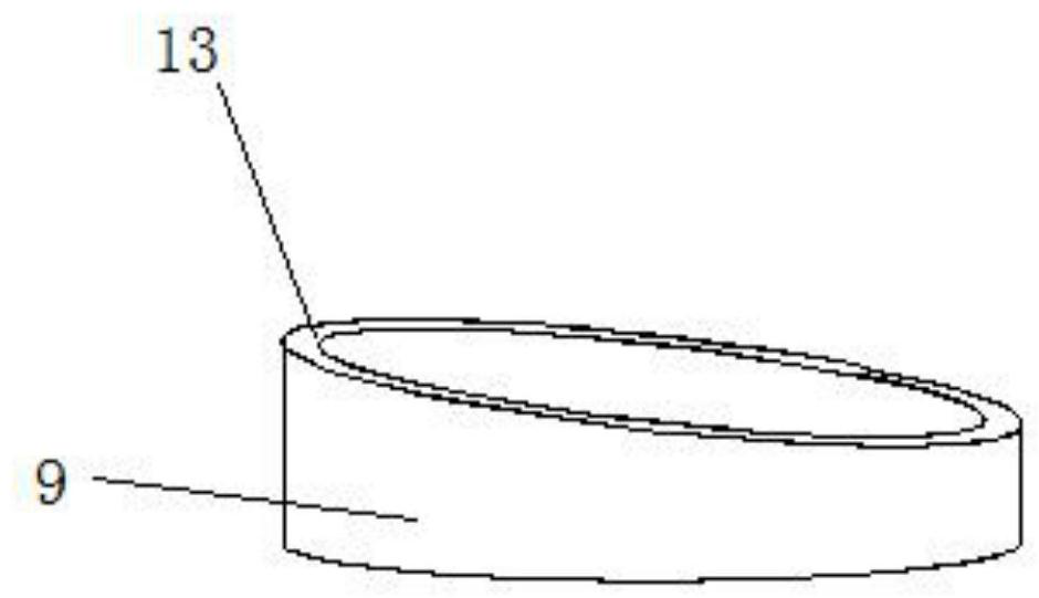 A blow molding device for smooth discharge of plastic film