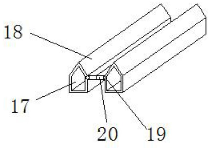 A blow molding device for smooth discharge of plastic film