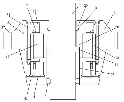Positioning and fastening type rudder bearing