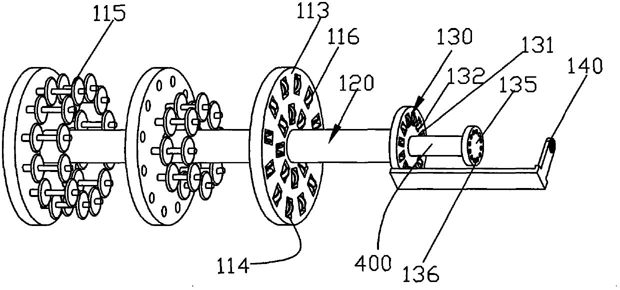 Through jig and non-twisted cable assembling device