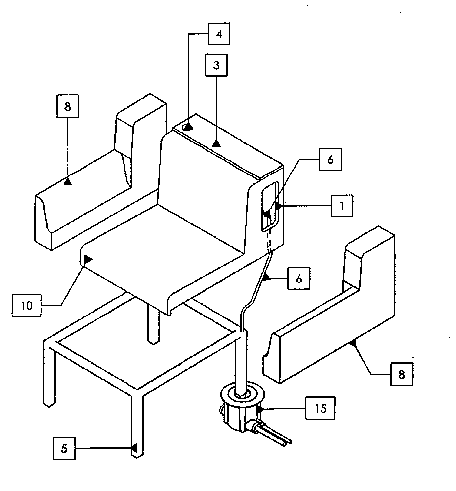 Ampere modular tandem seating system