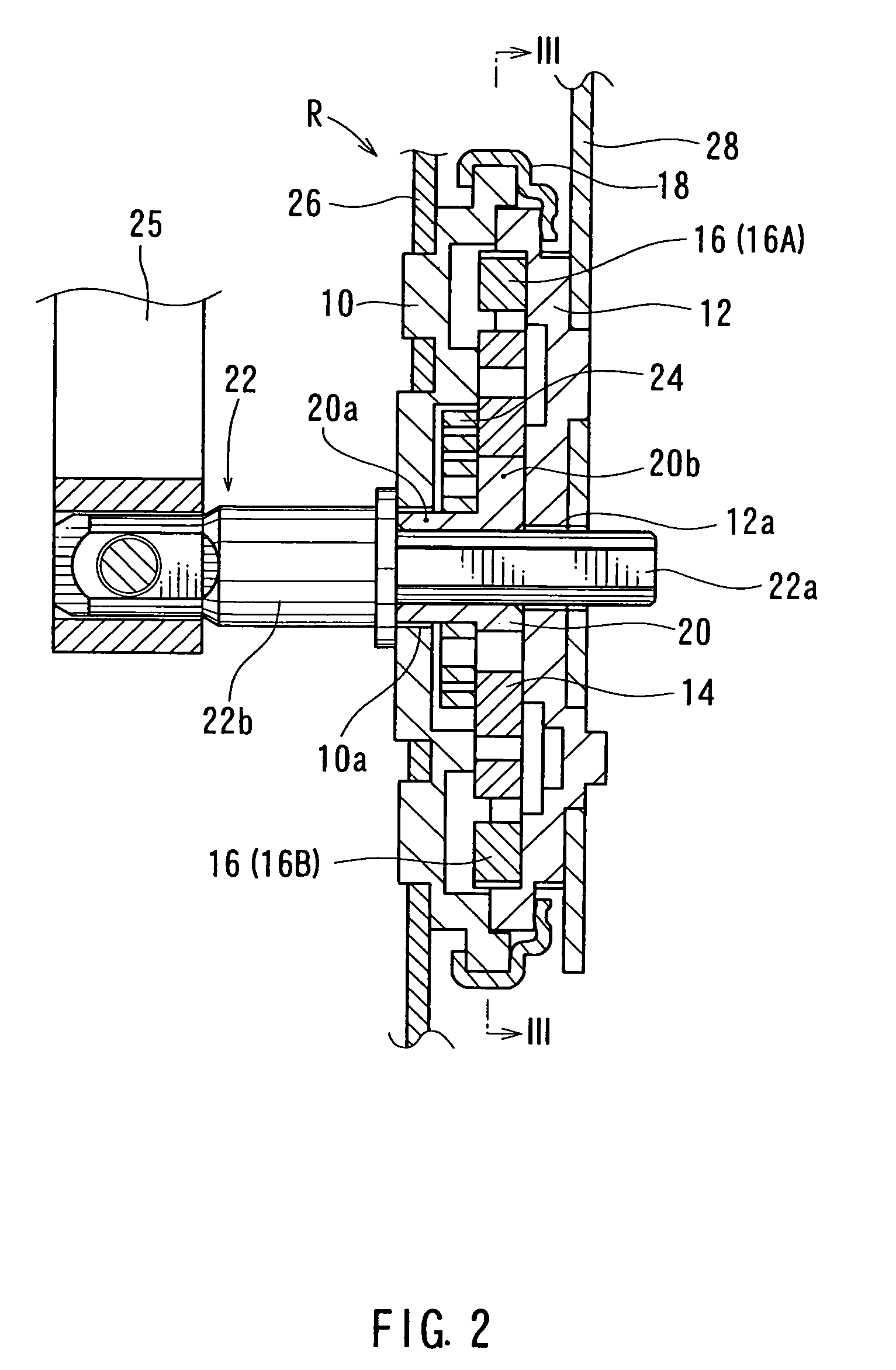 Reclining device and method of locking the device