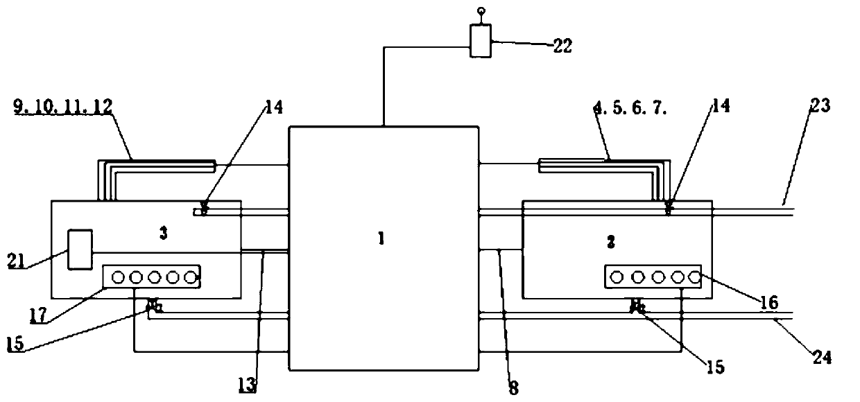 Experimental system for measuring convective mass transfer coefficient and measuring method