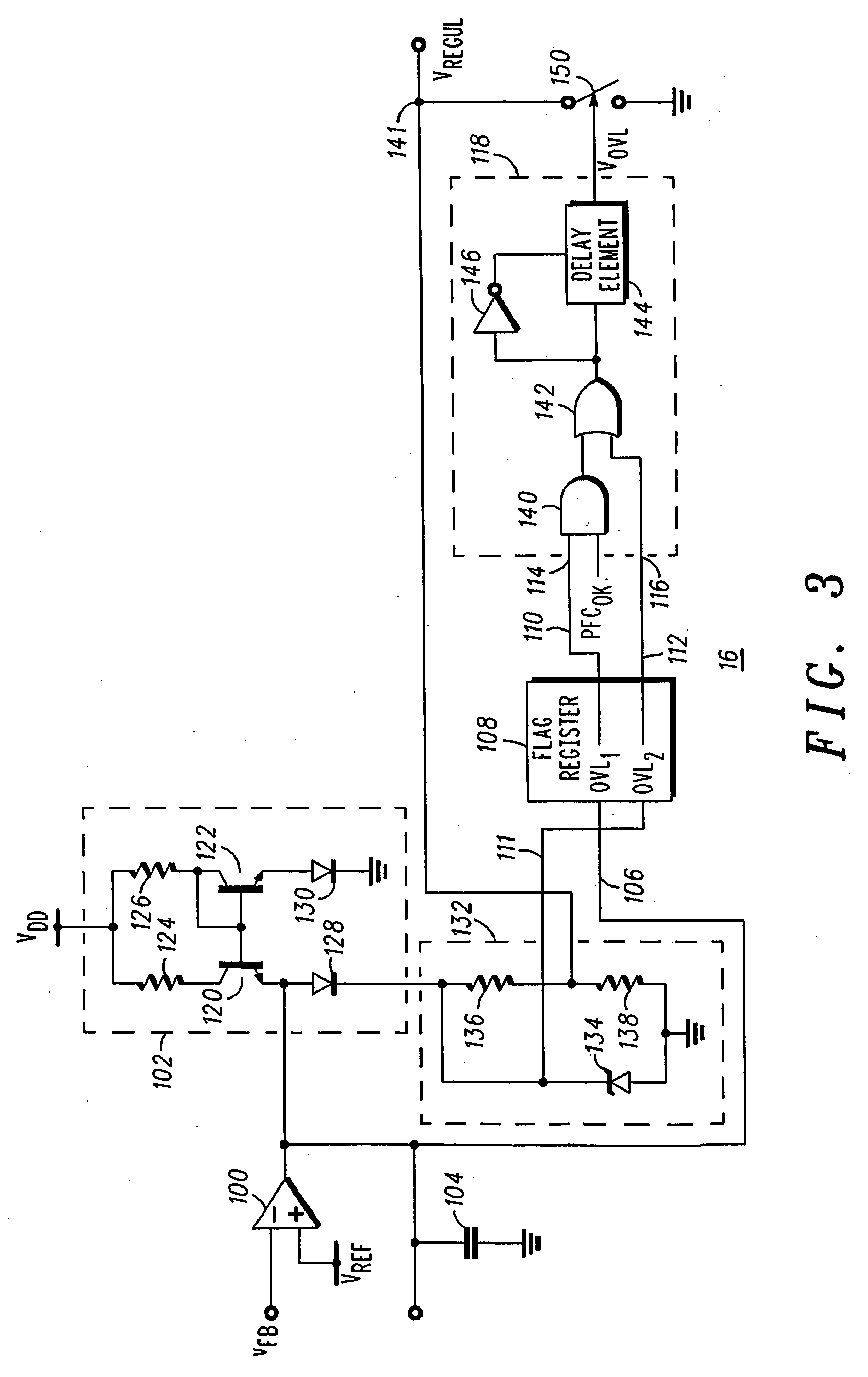 Method for regulating a voltage and circuit therefor