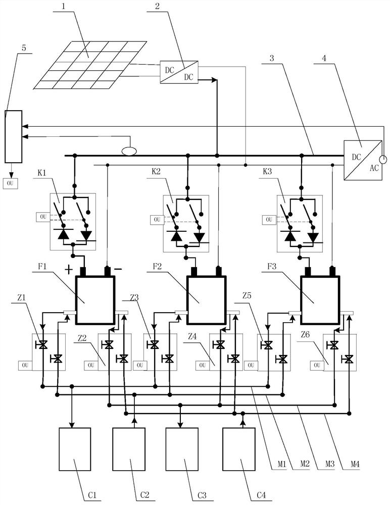 A reversible fuel cell stack energy-saving device and control method