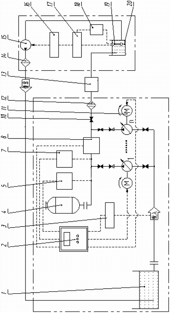Intelligent water supplying device for high-speed water bearing