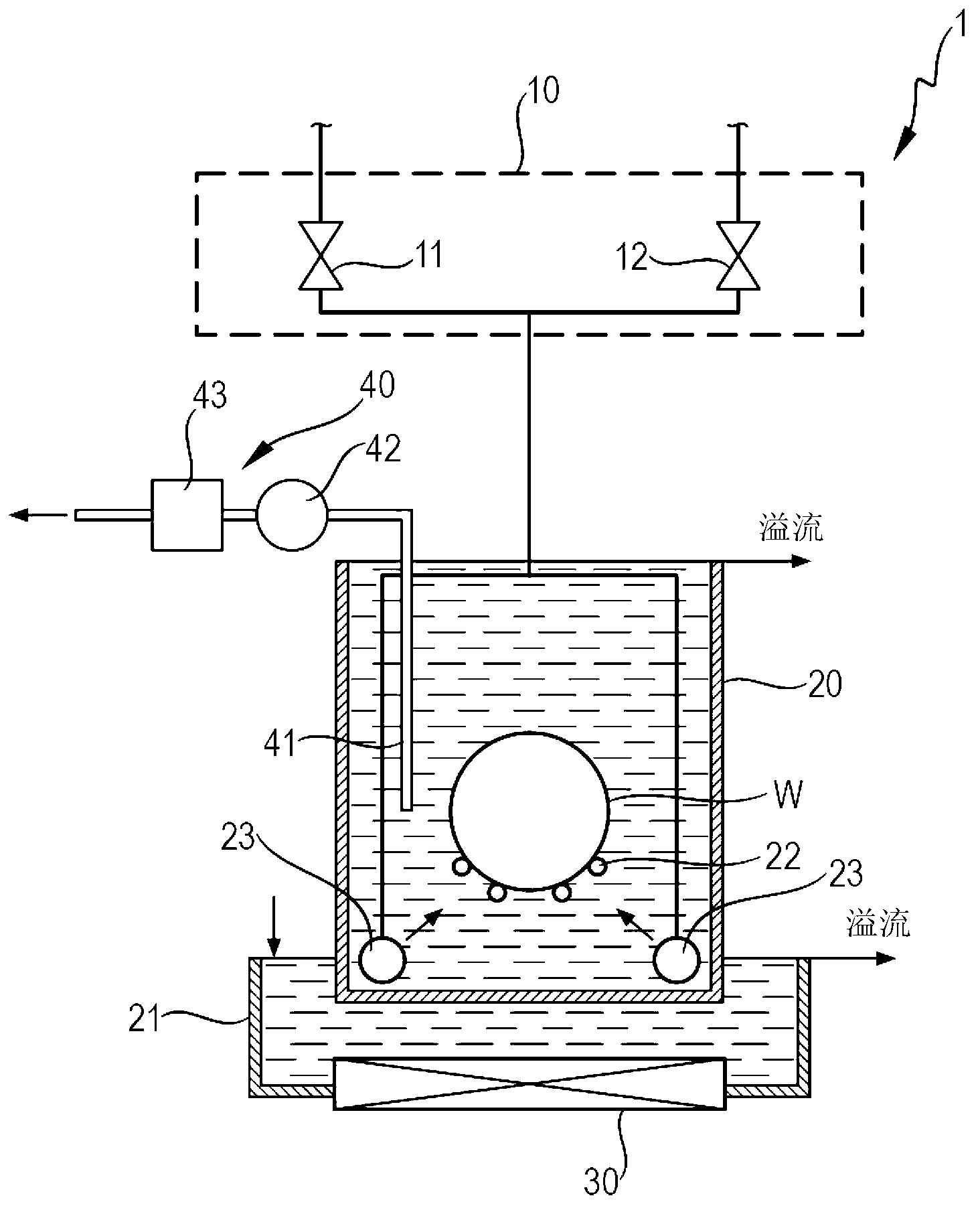 Cleaning apparatus, measurement method and calibration method