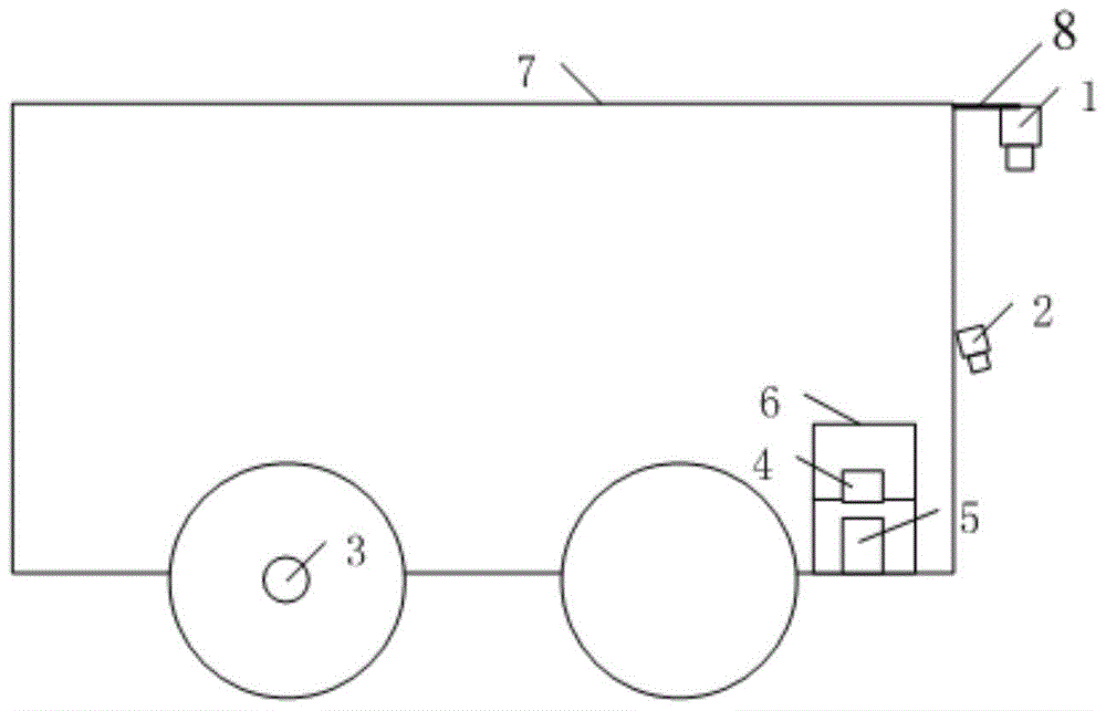 Pavement crack recognition method based on camera and line laser