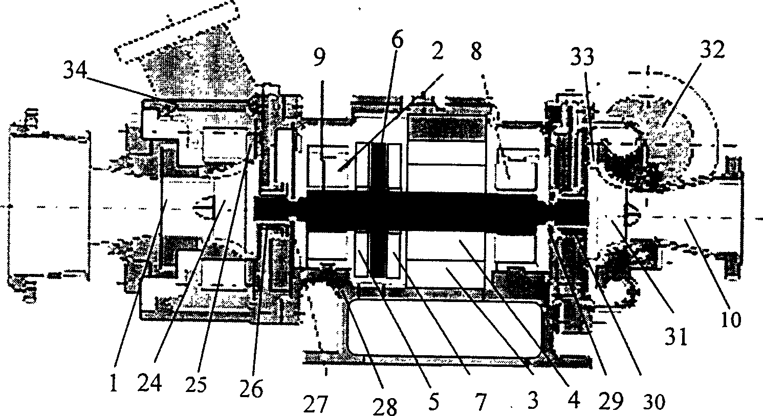 Electromagnetic suspending air expanding absorption type refrigeration method and its refrigerating air conditioner set