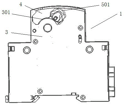 Electric operating mechanism and protective baffle with hidden protective baffle