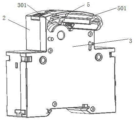 Electric operating mechanism and protective baffle with hidden protective baffle