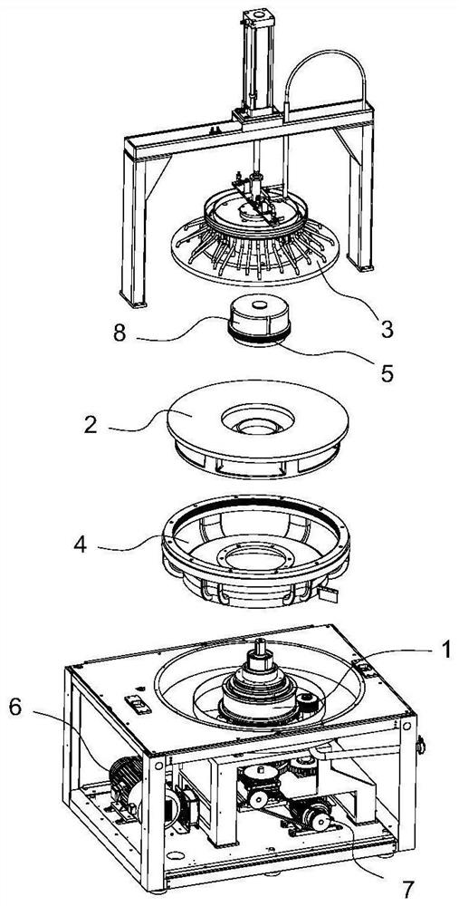 Optical lens high-precision polishing machine and its power transmission device