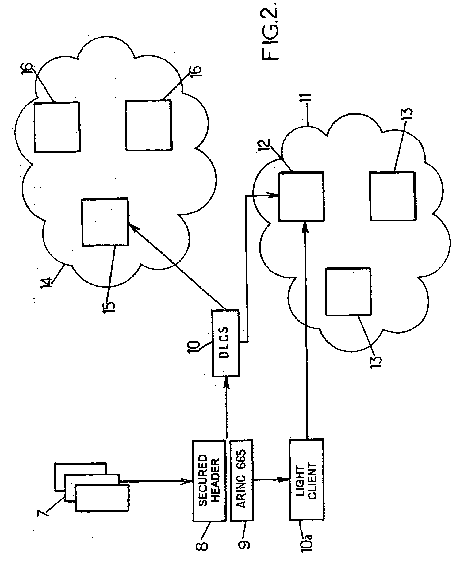 Method of loading files from a client to a target server and device for implementing the method