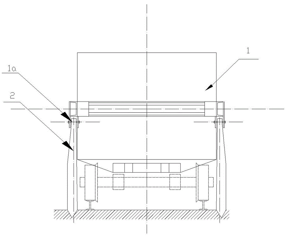 Parking supporting device of mine car