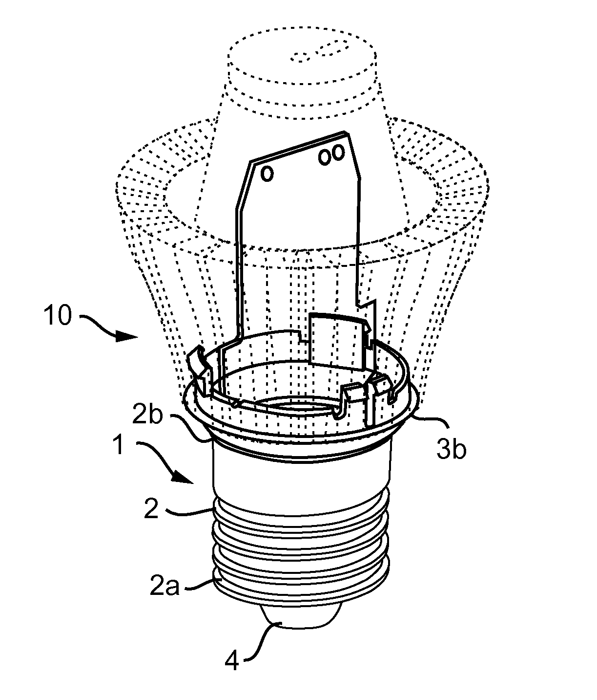 Base for an electrical lamp and a method of assembling a base for an electrical lamp