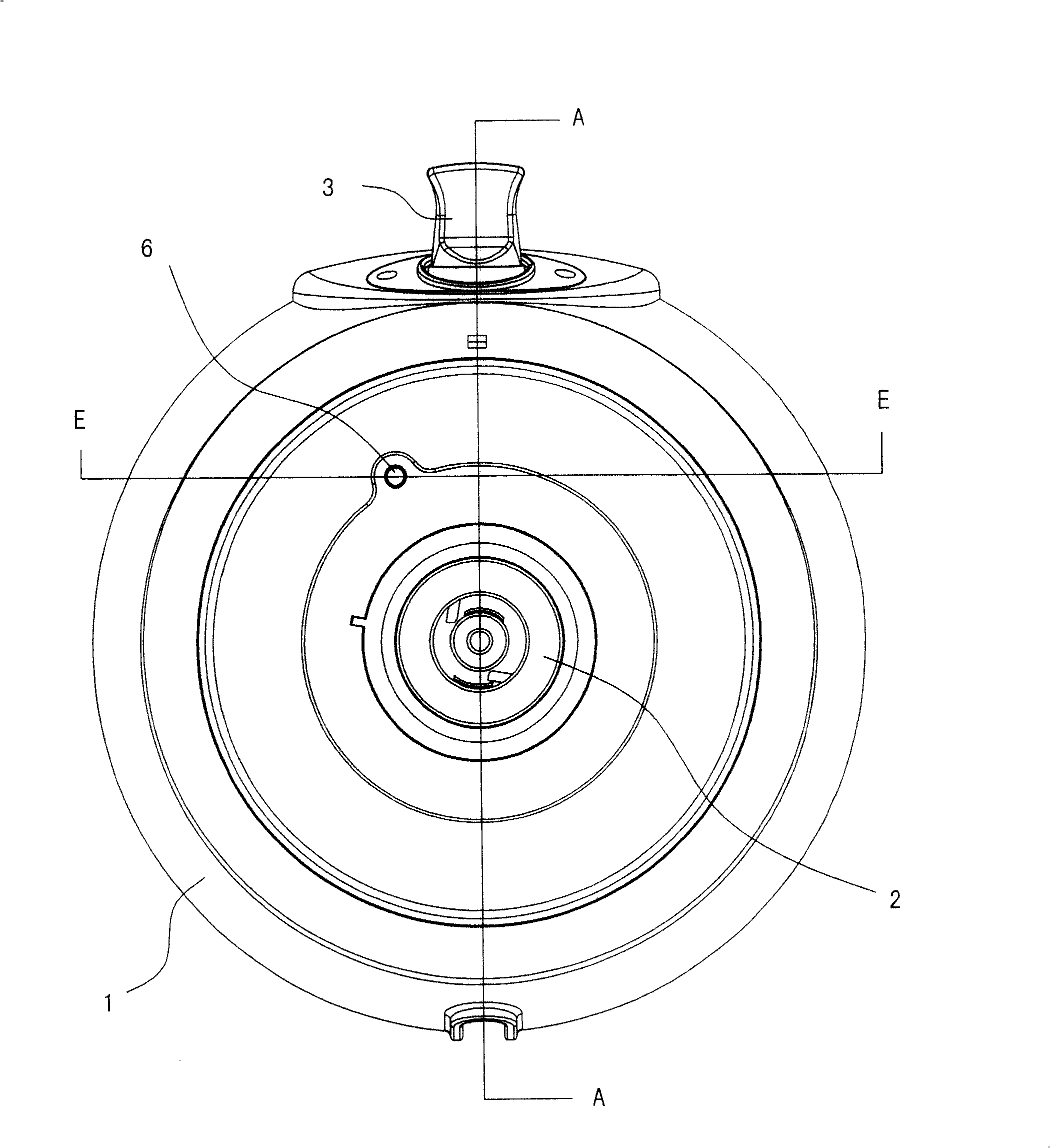 Power outlet for cordless electric appliance