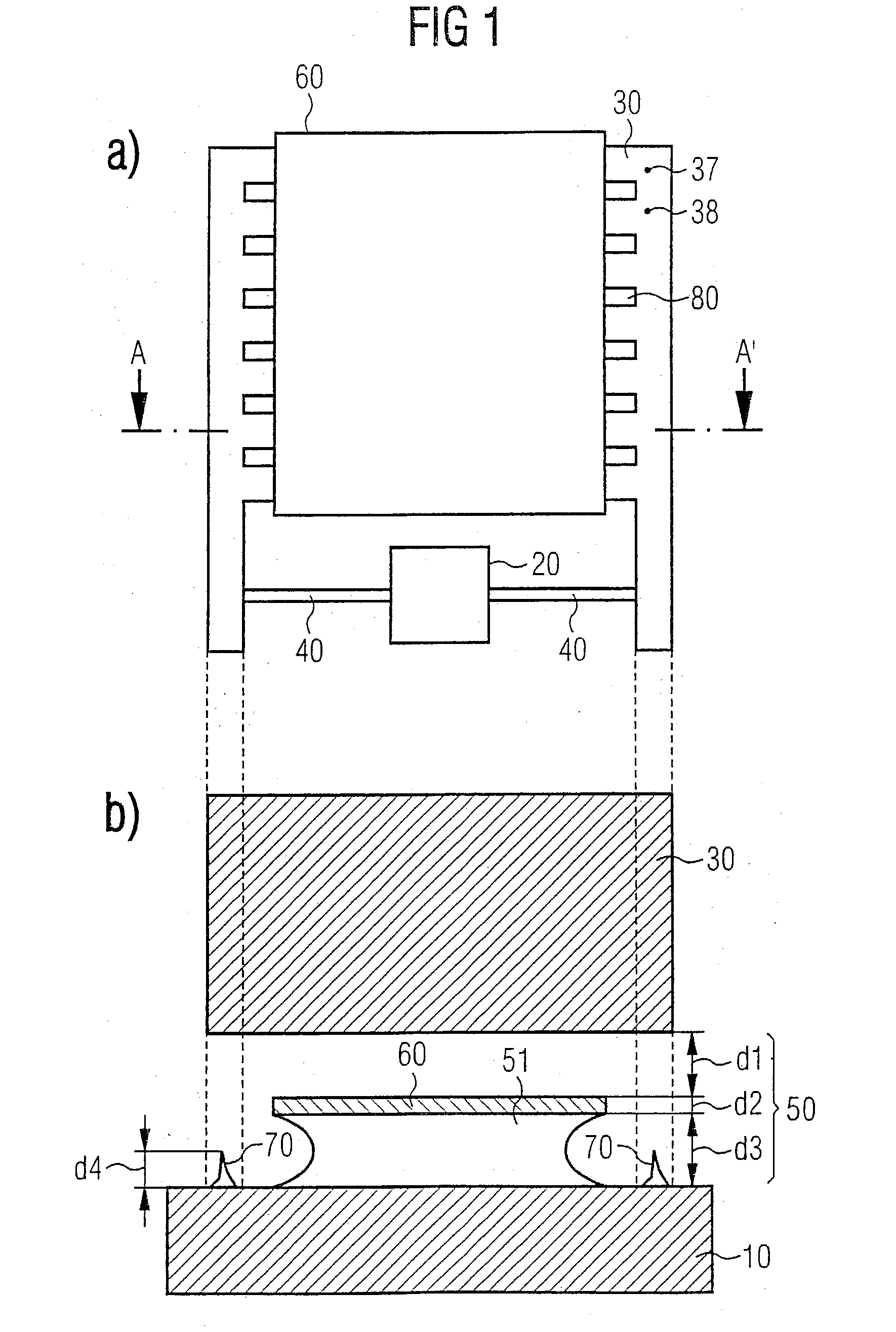 Micromechanical structure, in particular for an acceleration sensor or yaw rate sensor and a corresponding method for producing the same