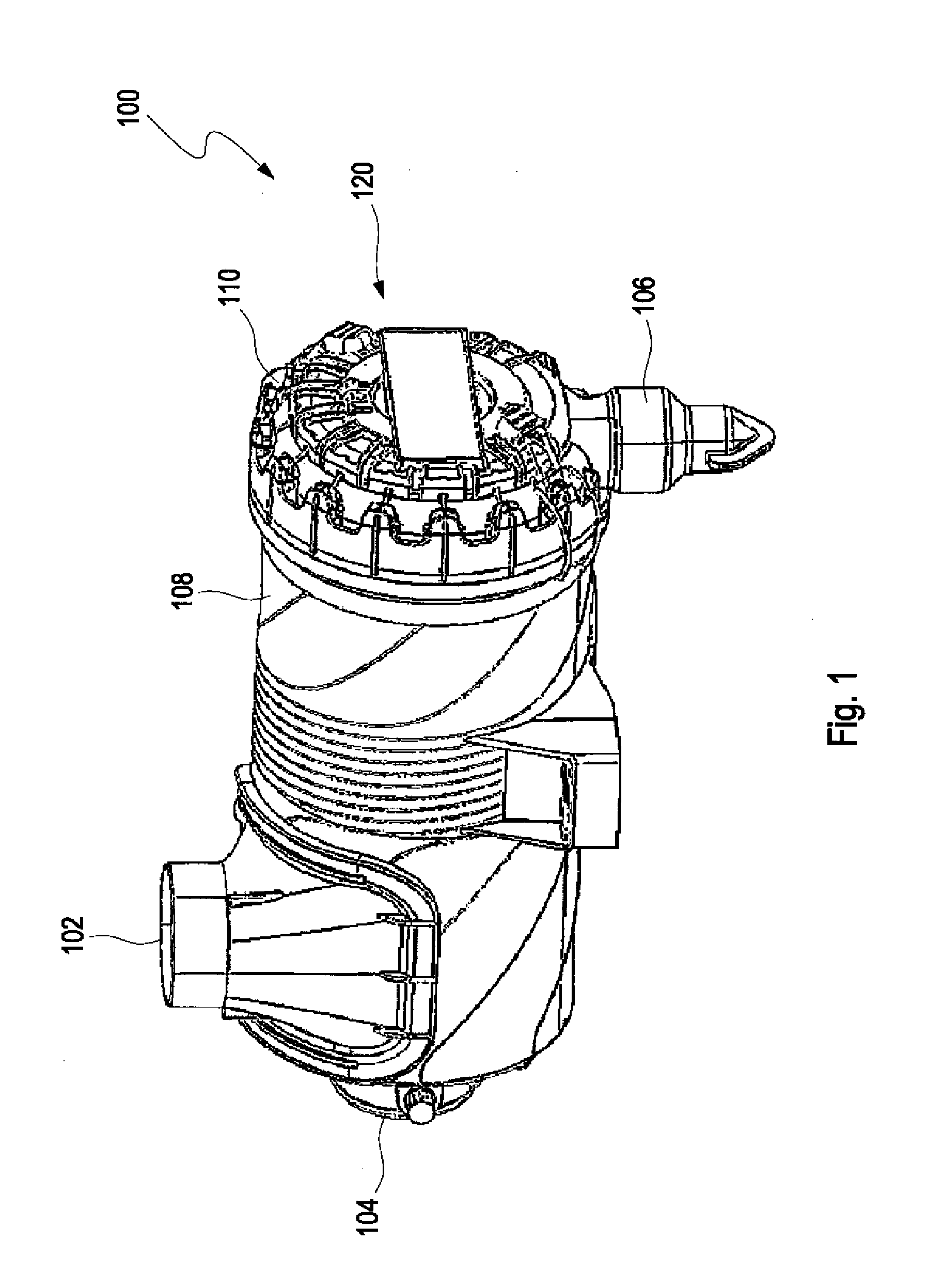 Air filter system and air filter element for an air filter system