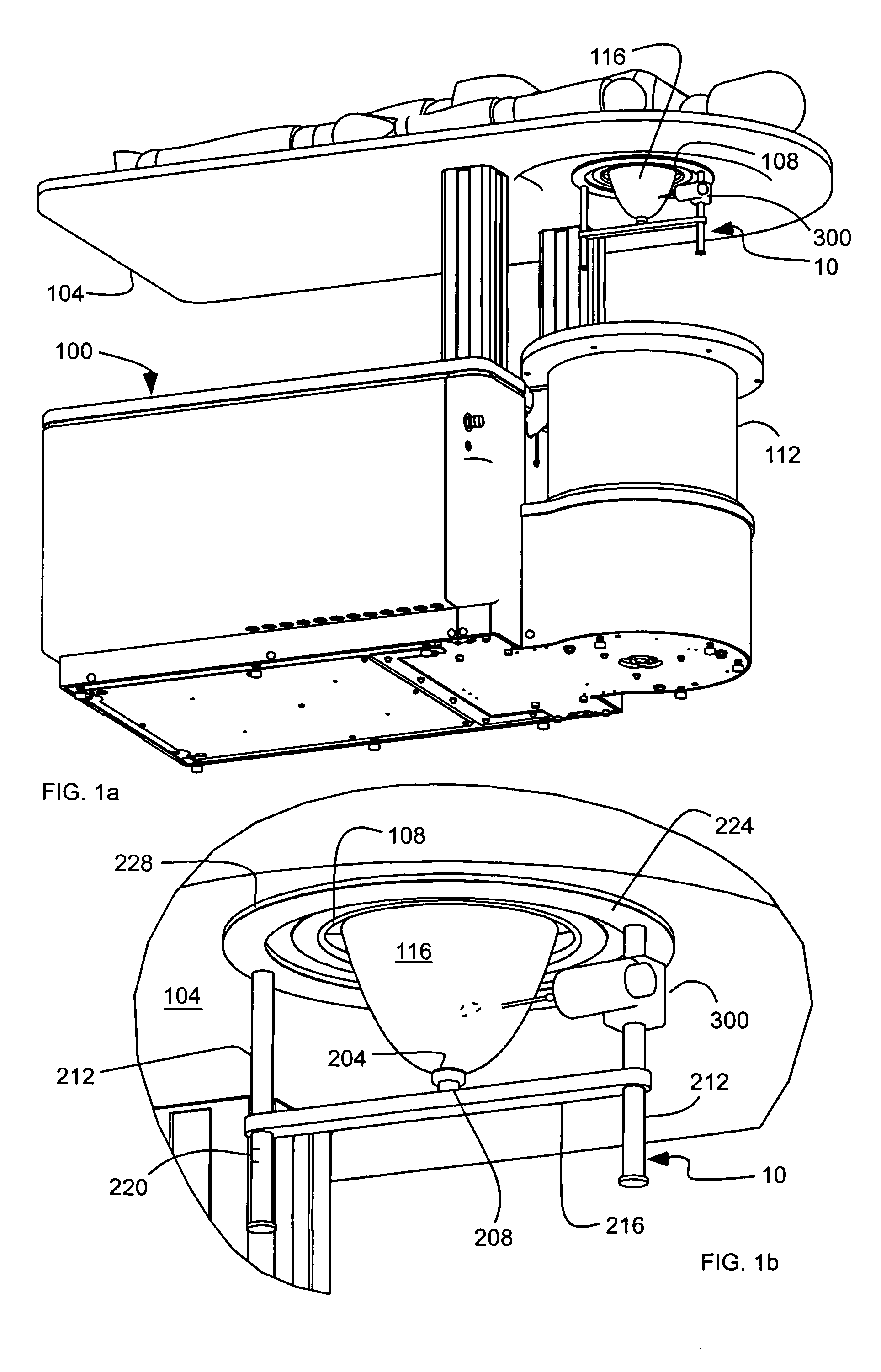 Apparatus for imaging and treating a breast