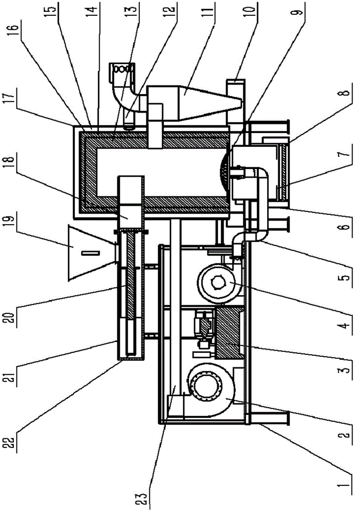 Biomass gasification burner