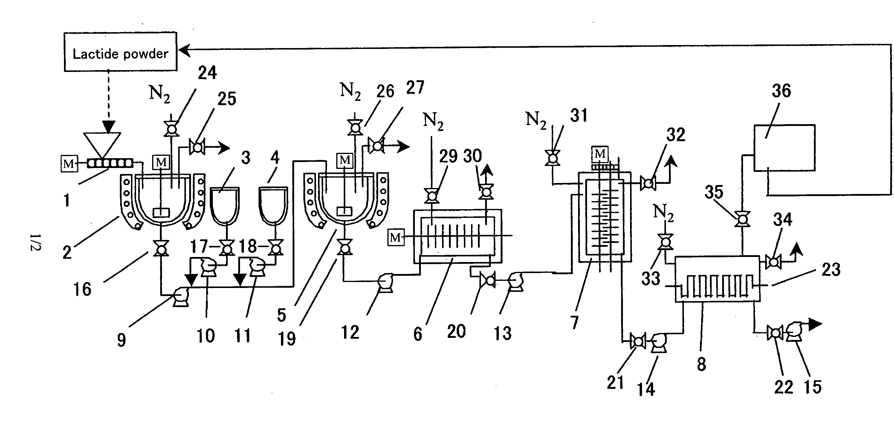 Polylactide manufacturing apparatus and method for manufacturing polylactide