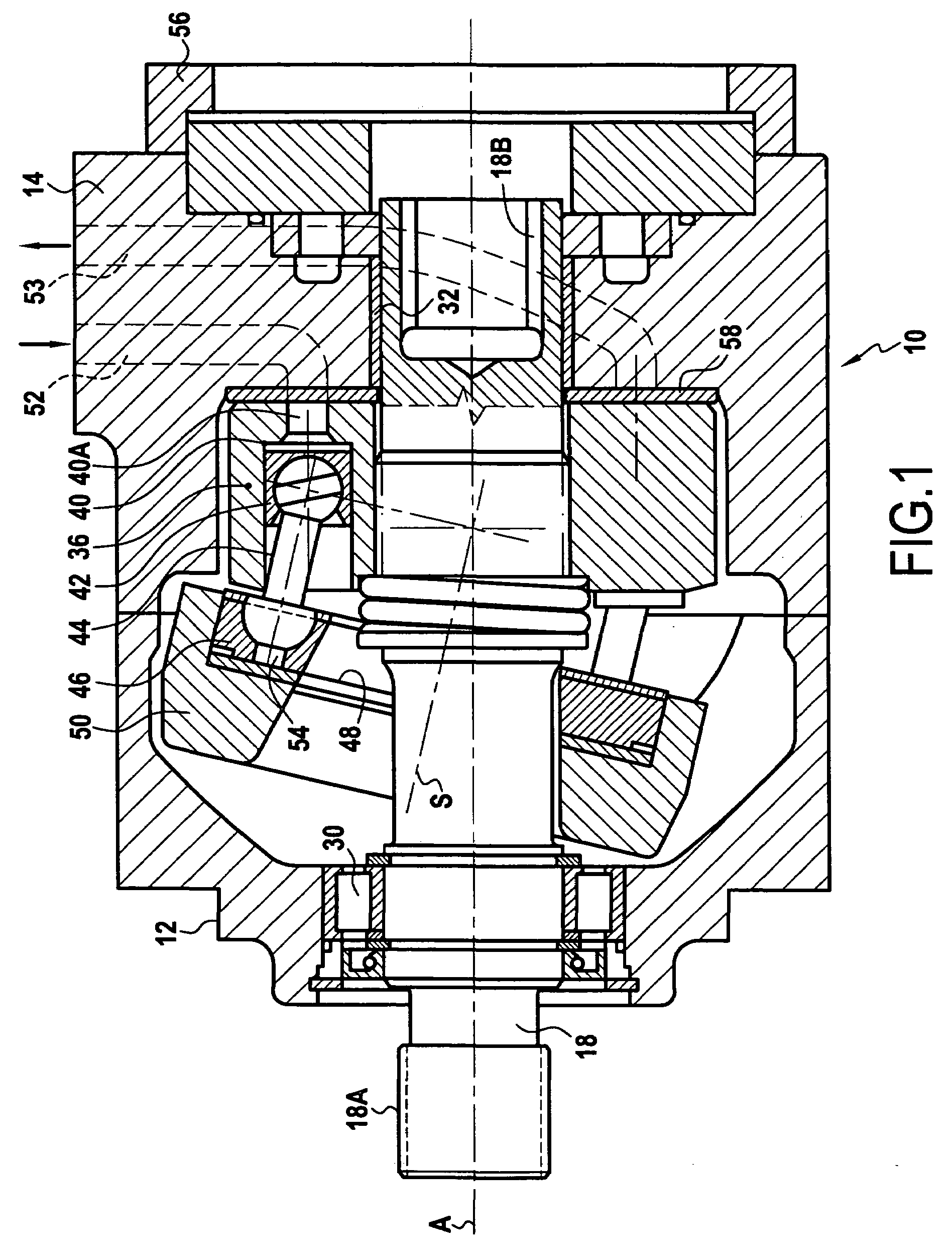 Tandem axial piston pump unit