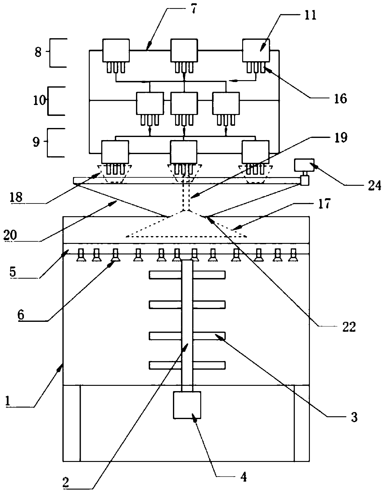 Efficient concrete mixing device